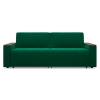 Прямой диван еврокнижка Осака Изумрудный велюр