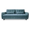 Диван прямой Ультра Сине-голубой велюр