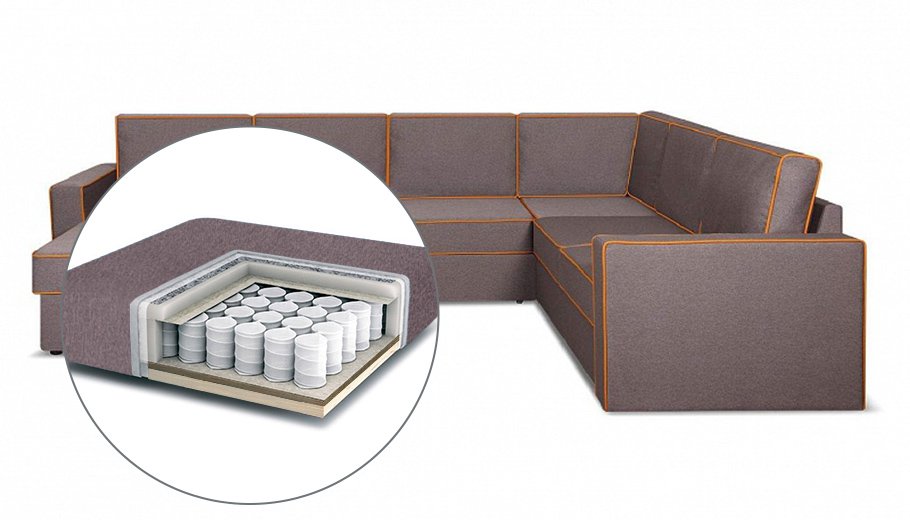 Хельсинборг Диван с независимым пружинным блоком