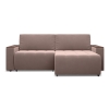 Угловой диван Осака Темно бежевый велюр