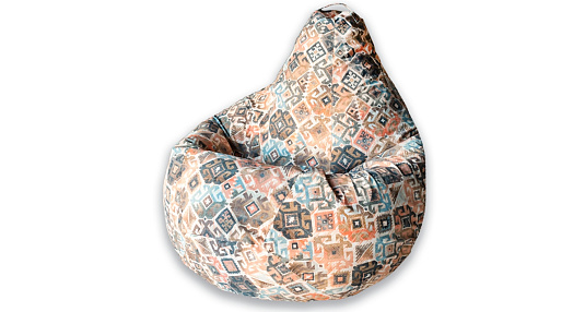 Кресло мешок груша XL Ясмин коричневое