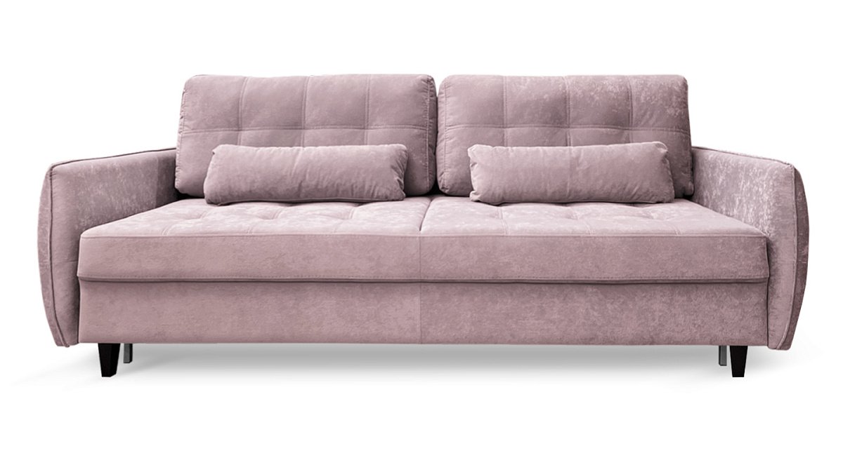 Диван прямой Ультра Пудрово-лиловый велюр