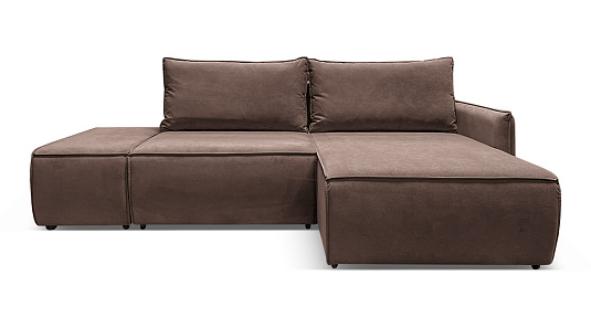 Угловой диван Токио Шоколадный велюр