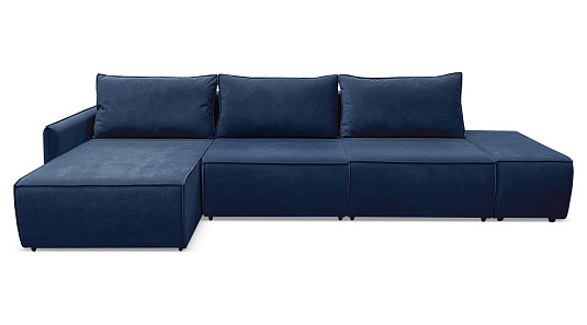 Угловой диван Токио Мах Синий велюр