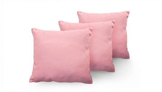 Три декоративных подушки STEEL розовый