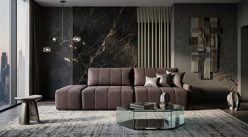 Прямой диван Оникс с пуфом, рис.10