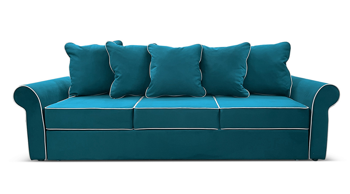 Диван прямой Арвика Бирюзовый